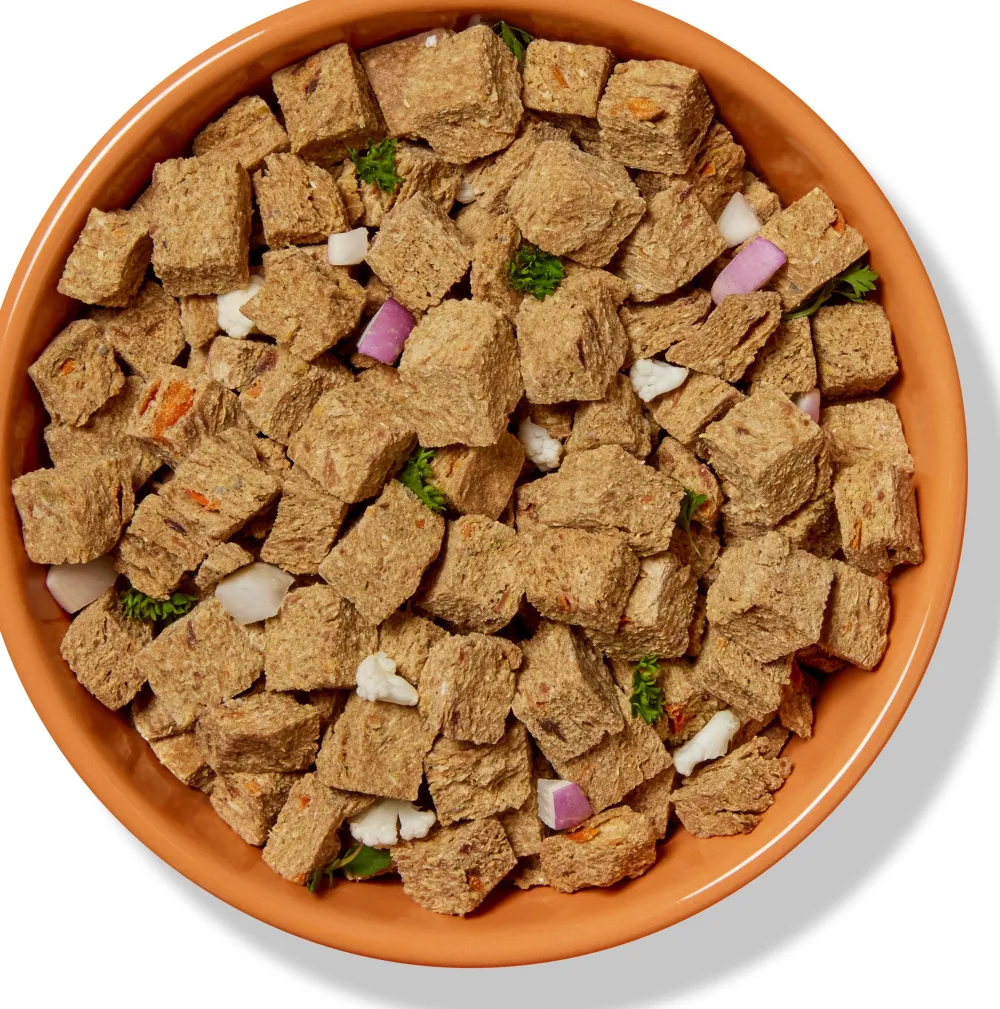 A Pup Above Dry Food | Air-Dried & Dehydrated Food^Cubies Turkey Pilaf Friendly Grains Dry Dog Food, 2.5-oz