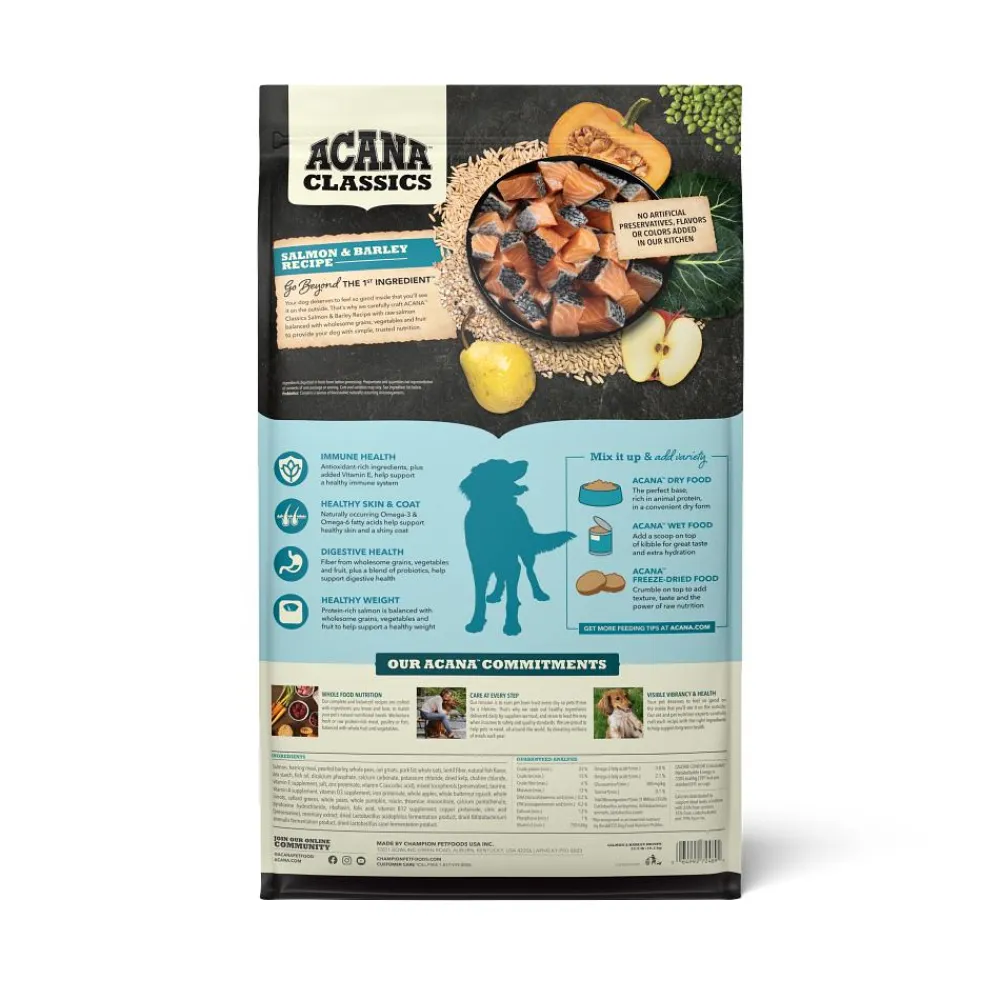Acana Dry Food^Classics Salmon & Barley Recipe Dry Dog Food, 4-lb