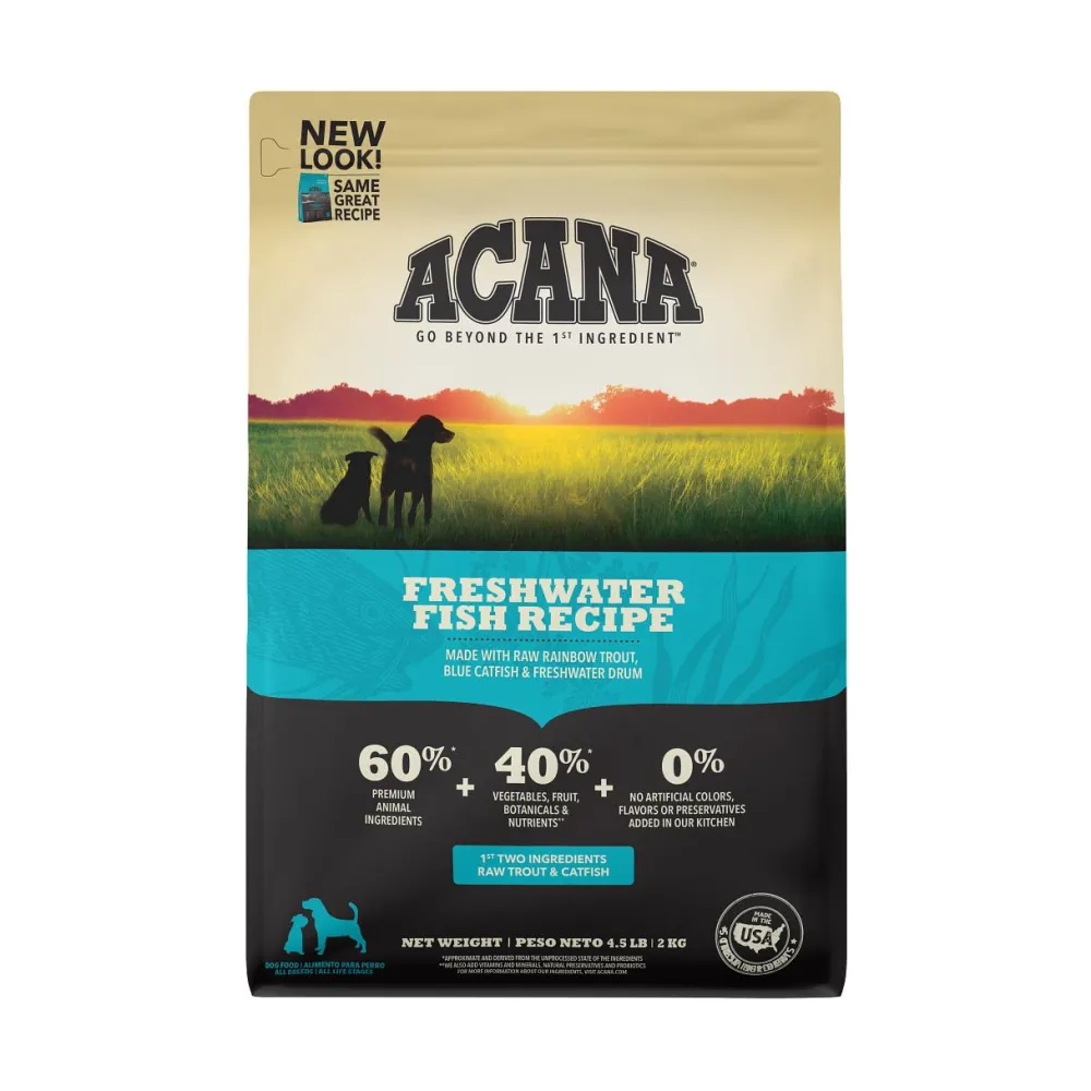 Acana Dry Food^Freshwater Fish Grain-Free Dry Dog Food, 4.5-lb