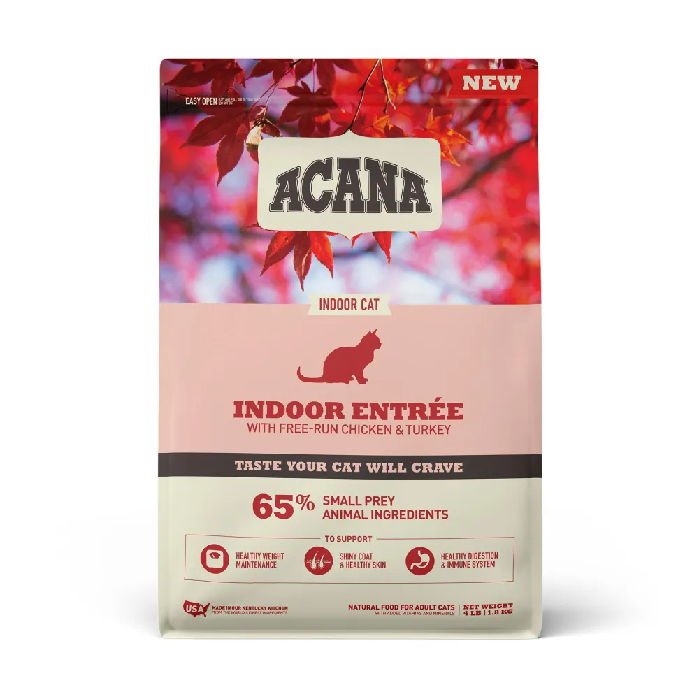 Acana Dry Food^Indoor Entree Dry Cat Food, 4-lb