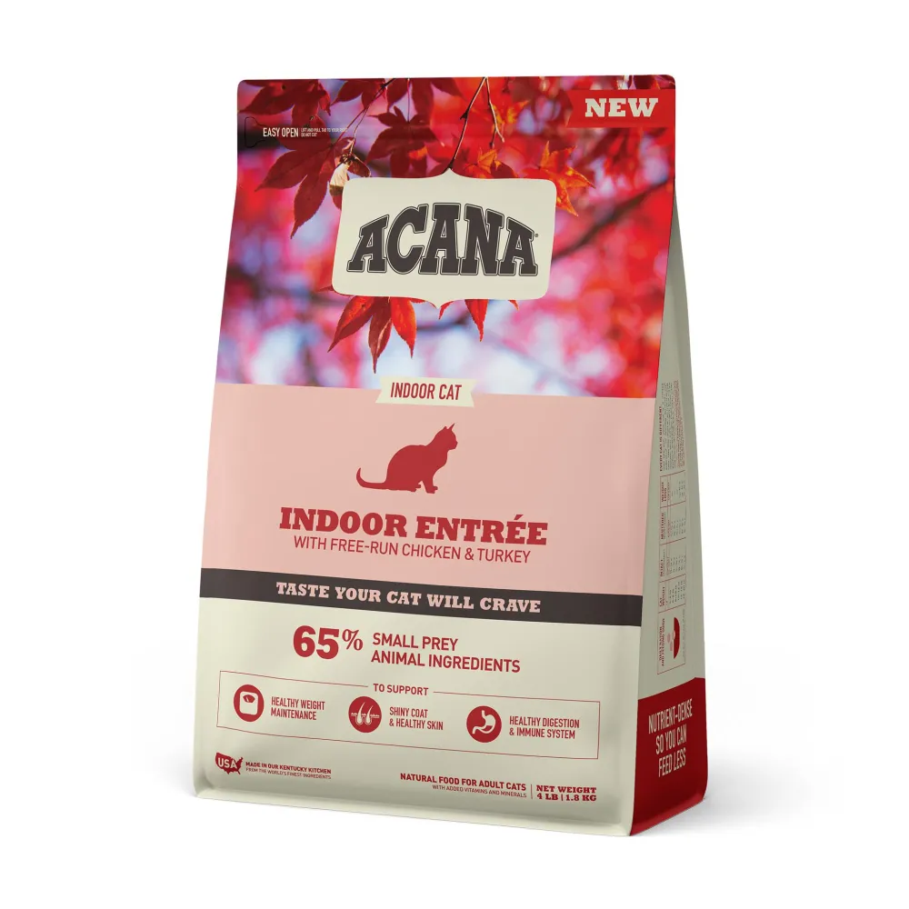 Acana Dry Food^Indoor Entree Dry Cat Food, 4-lb