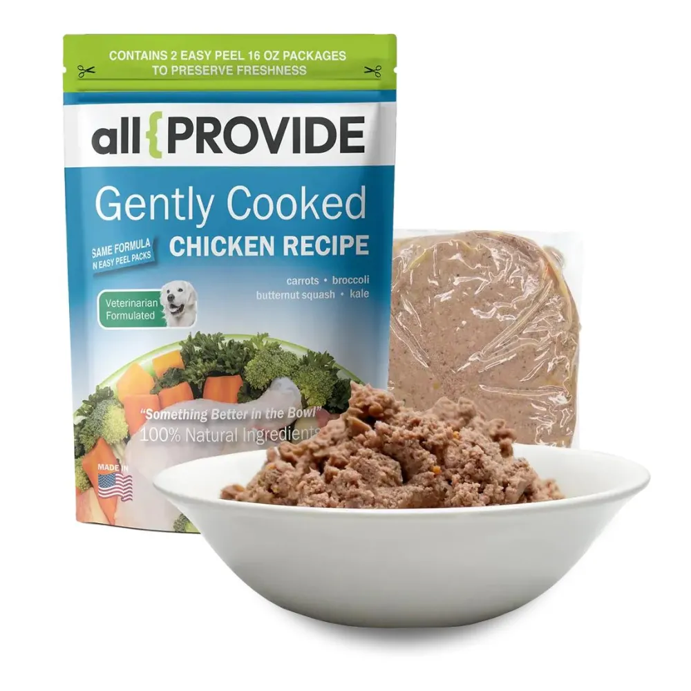 Allprovide Frozen Food^Gently Cooked Chicken Frozen Dog Food, 2-lb