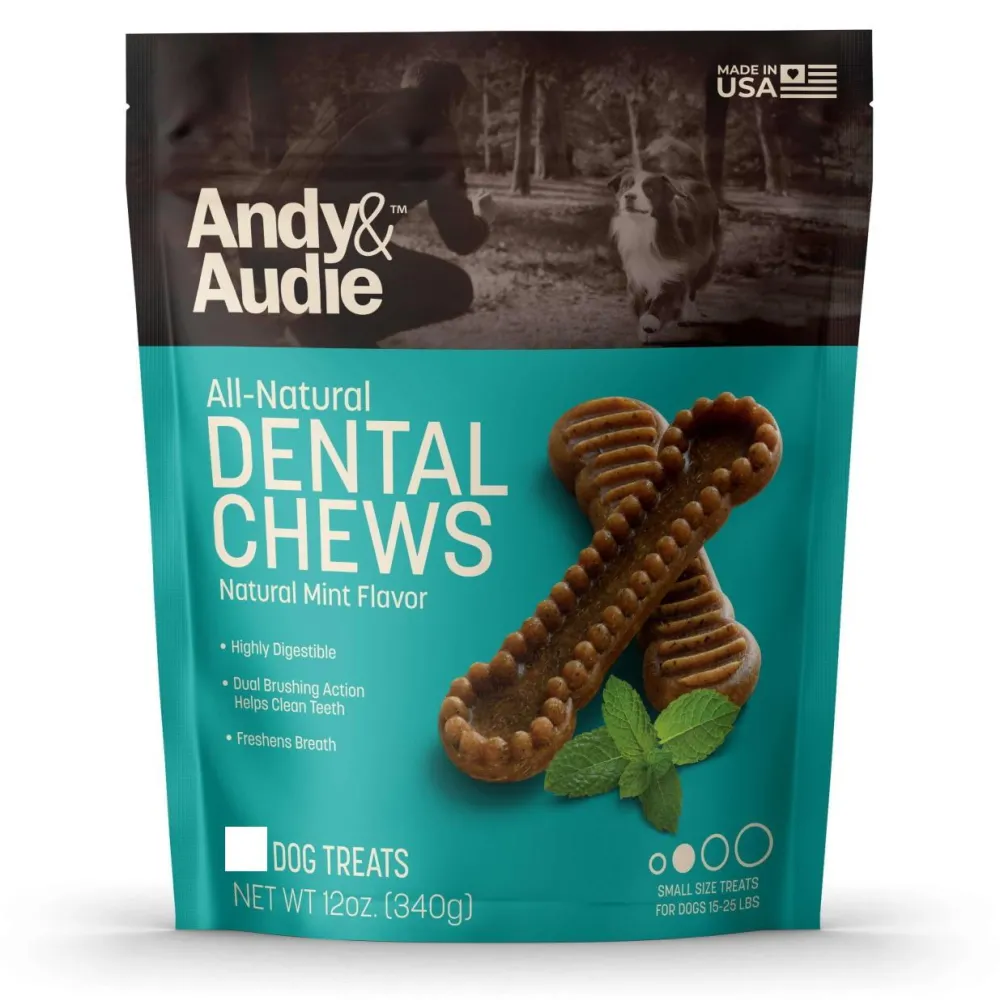 Andy & Audie Dental & Hard Chews^All Natural Dental Chew for Small Dogs, 11-count