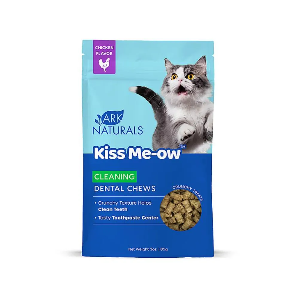 Ark Naturals Dental Care | Dental Care^Kiss Me-Ow Cleaning Tuna Dental Chews Cat Treats, 3-oz