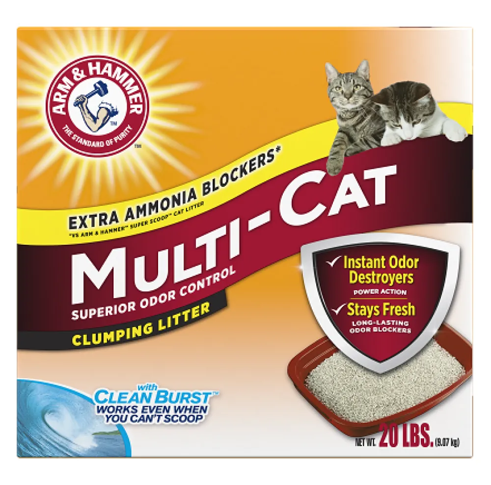 Arm & Hammer Litter & Accessories | Litter & Accessories^Litter Multi-Cat Strength Fresh Scent Clumping Litter, 20-lb box