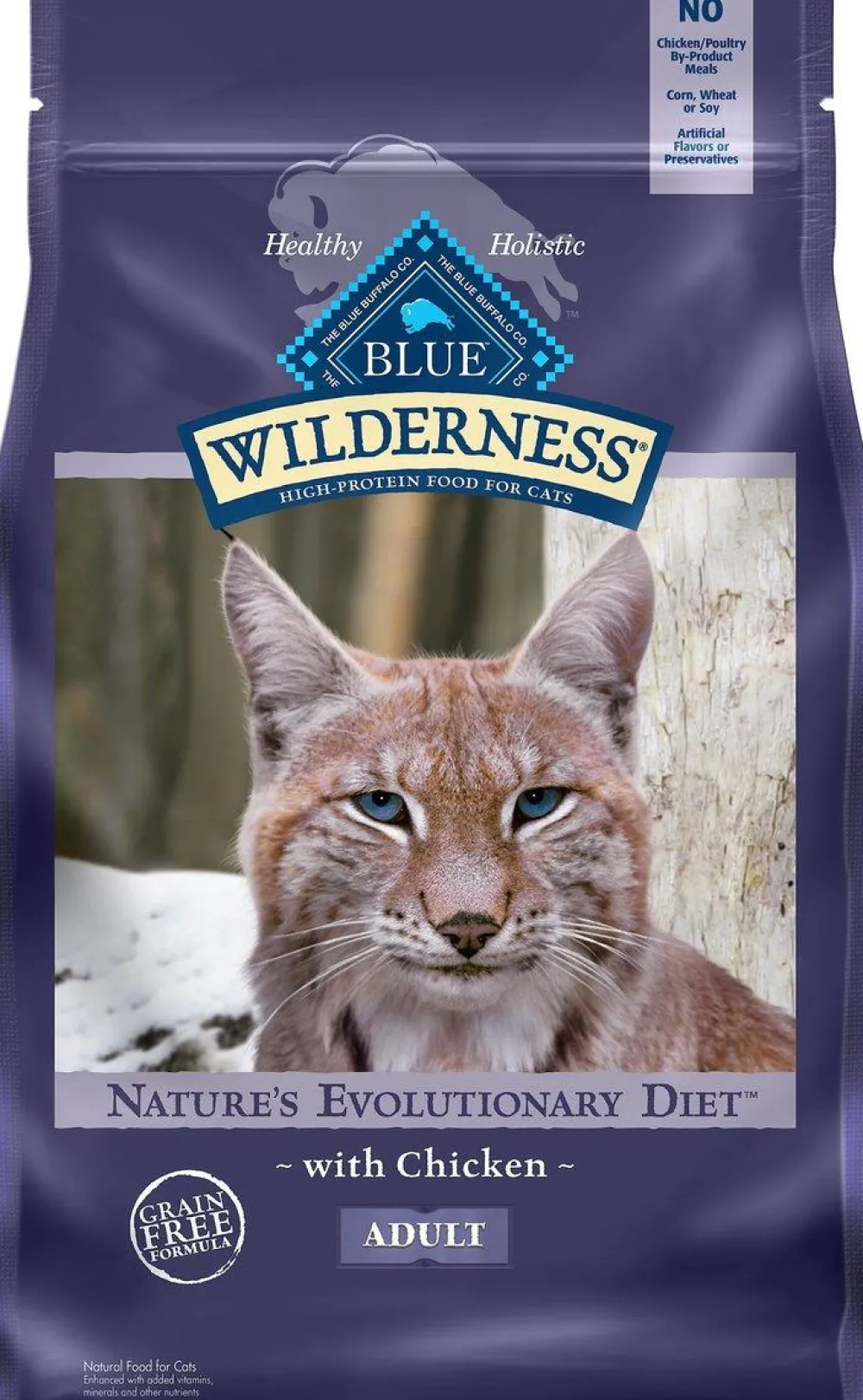 Blue Buffalo Dry Food^BLUE Wilderness High-Protein with Chicken Grain-Free Dry Cat Food, 6-lb