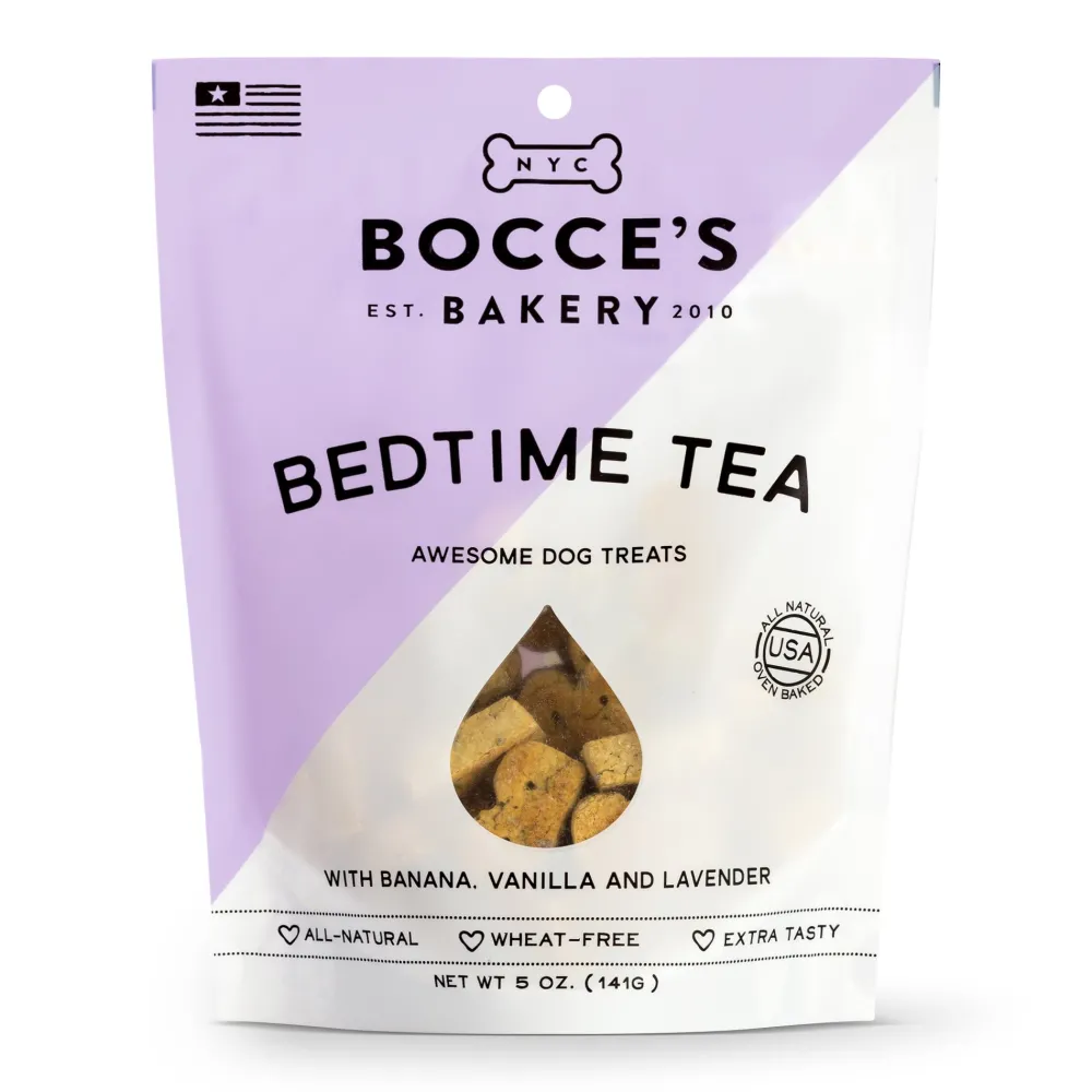 Bocce's Bakery Biscuits & Crunchy Treats^Seasonal Bedtime Tea Biscuits 5-oz