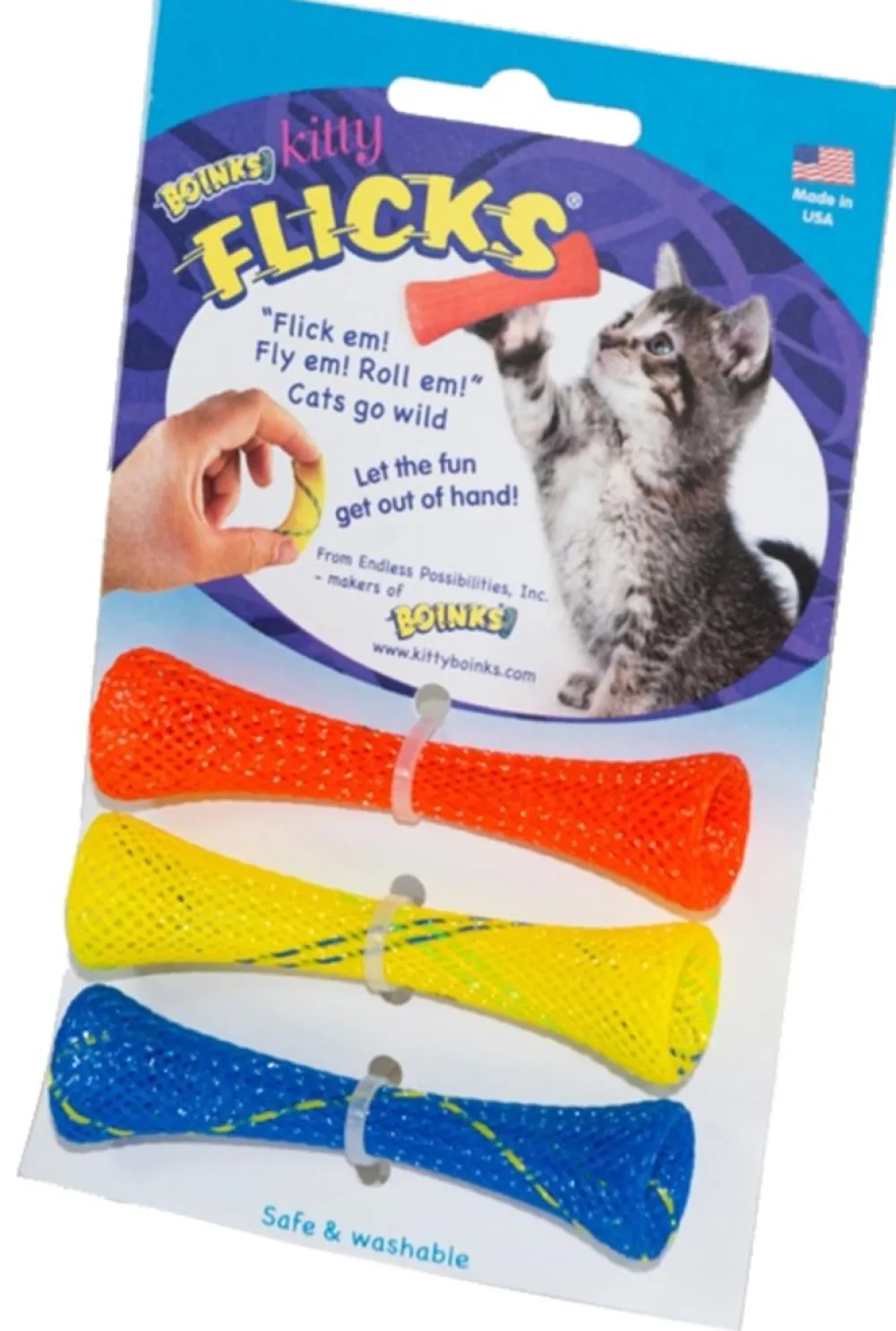 Boinks Toys | Toys^Kitty Flicks Cat Toy, 3-pk