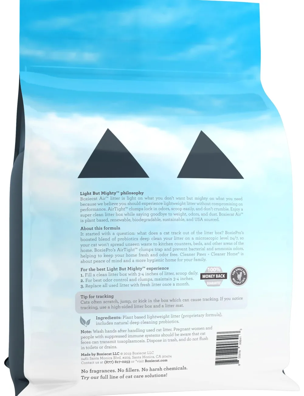 Boxiecat Litter & Accessories | Litter & Accessories^BoxiePro Air Lightweight Deep Clean Probiotic Clumping Cat Litter, 6.5-lb