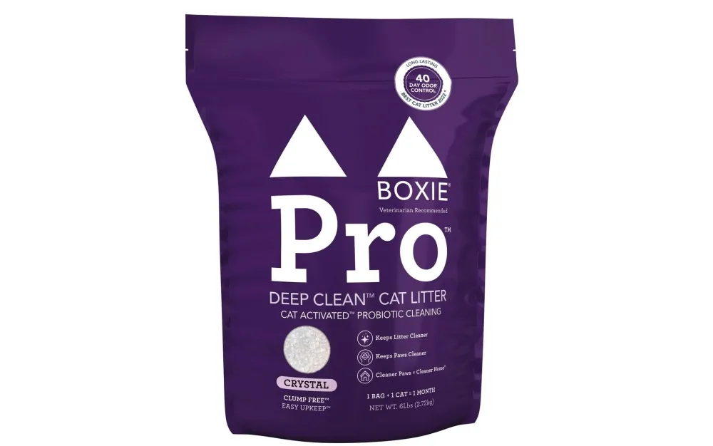 Boxiecat Litter & Accessories | Litter & Accessories^Pro Deep Clean Probiotic Crystal Non-Clumping Cat Litter, 6-lb