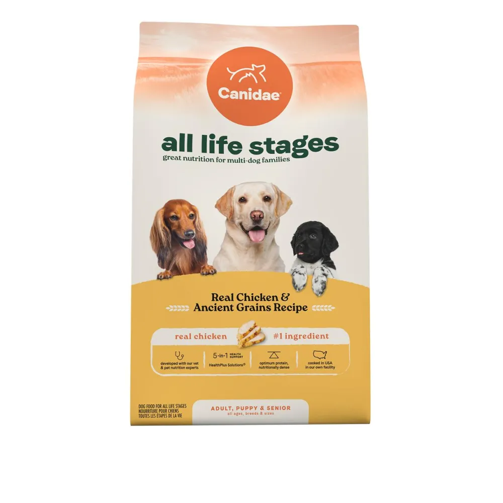 Canidae Dry Food^All Life Stages Real Chicken & Ancient Grains Dry Dog Food, 27-lb