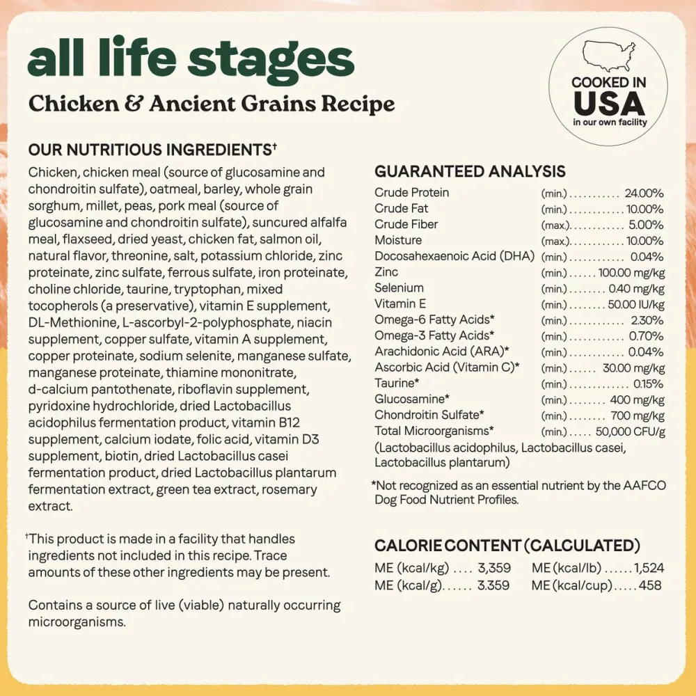 Canidae Dry Food^All Life Stages Real Chicken & Ancient Grains Dry Dog Food, 27-lb