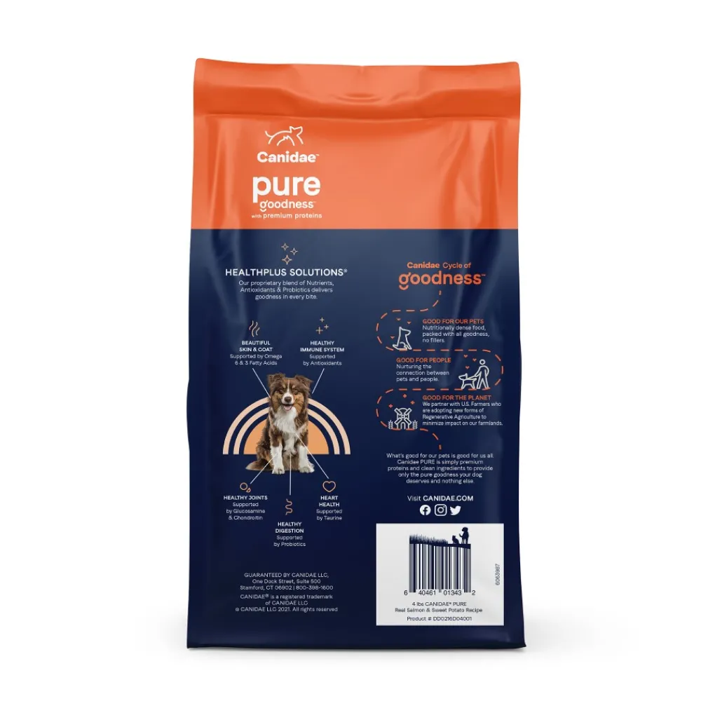 Canidae Dry Food^PURE Grain-Free Limited Ingredient Real Salmon & Sweet Potato Dry Dog Food, 22-lb
