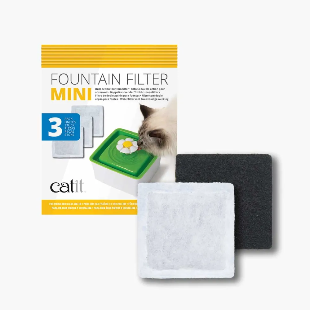 Catit Bowls & Feeders | Bowls & Feeders^Mini Fountain Filter, 3-pk