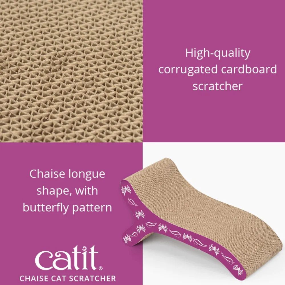 Catit Toys | Toys^Style Chaise Scratcher with Catnip, Butterly