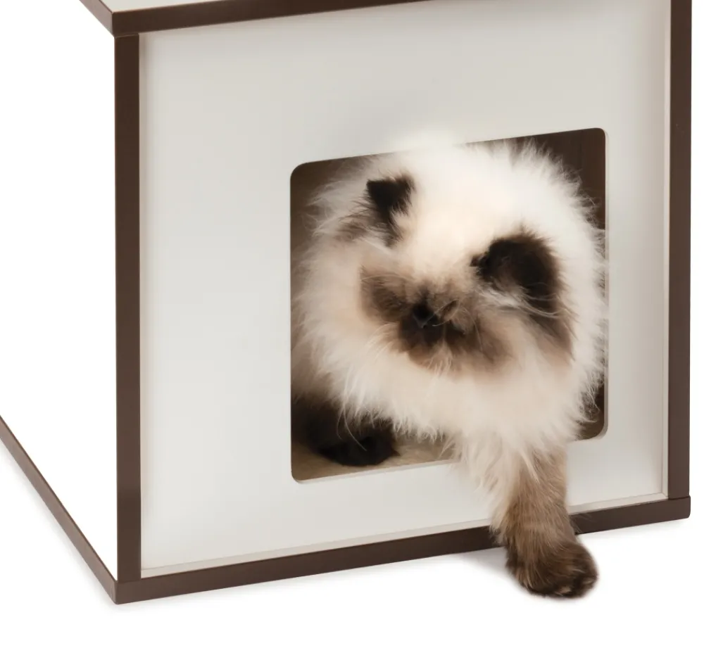 Catit Trees, Condos & Scratchers | Trees, Condos & Scratchers^Vesper Cat Tree, Small Box, White