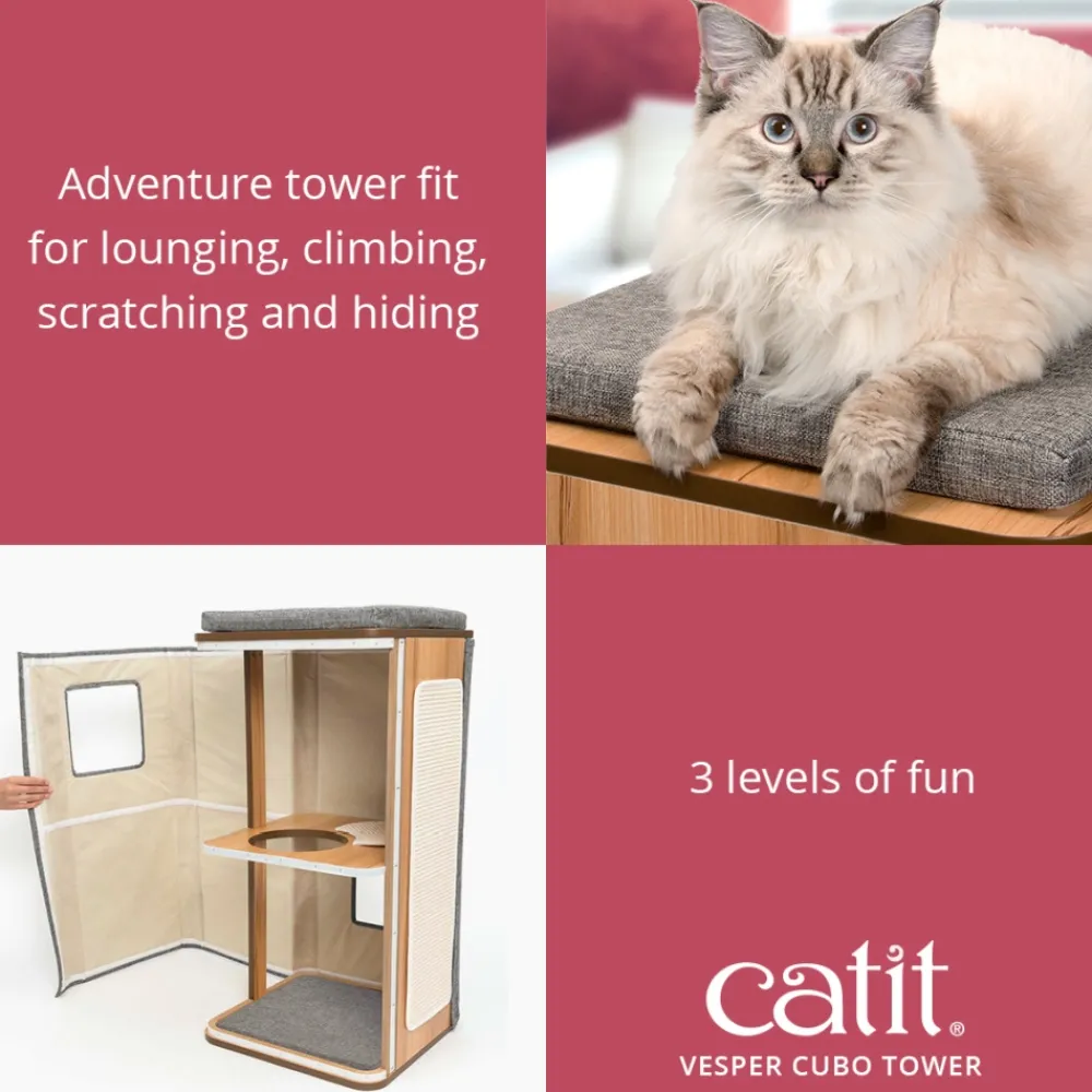 Catit Toys | Toys^Vesper Cubo Tower Cat Lounge