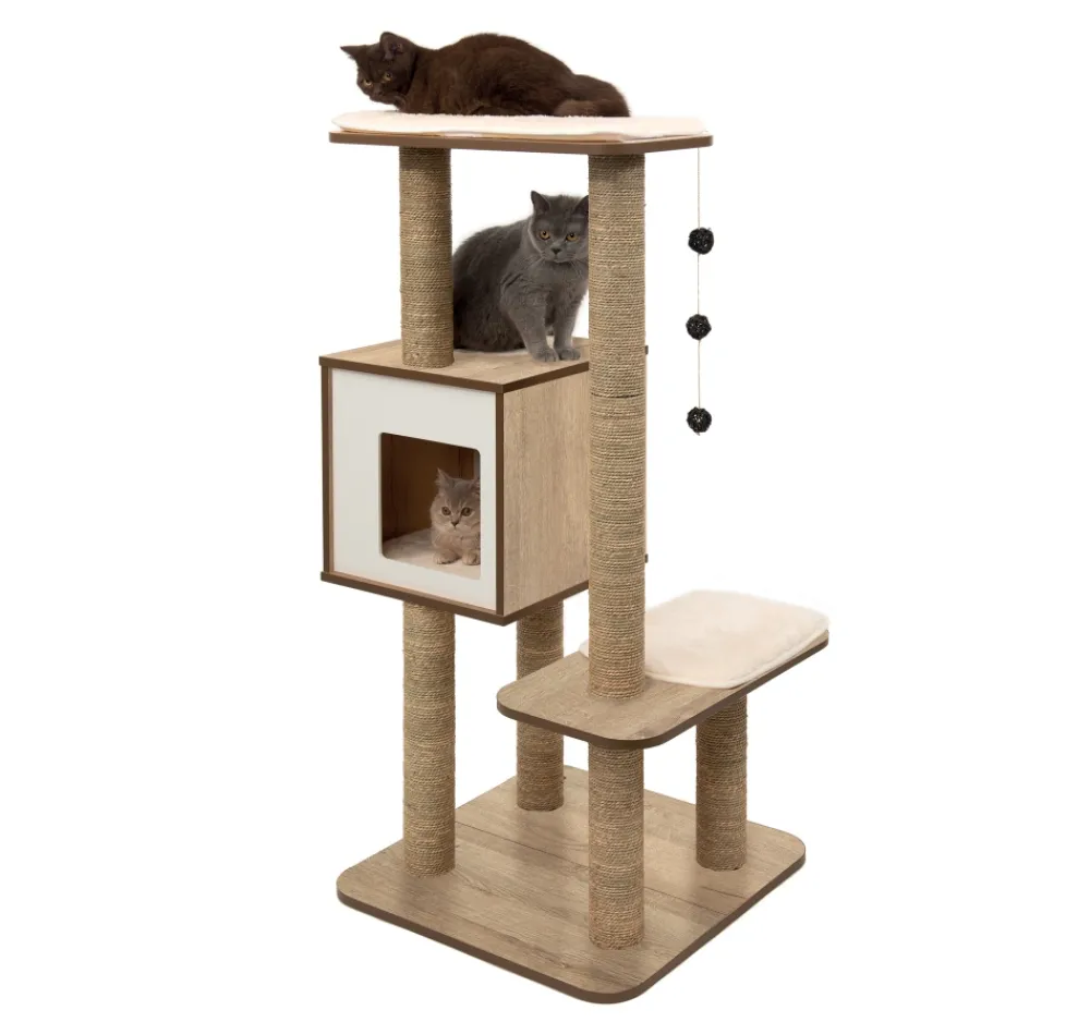 Catit Toys | Toys^Vesper High Base Cat Tree, Oak