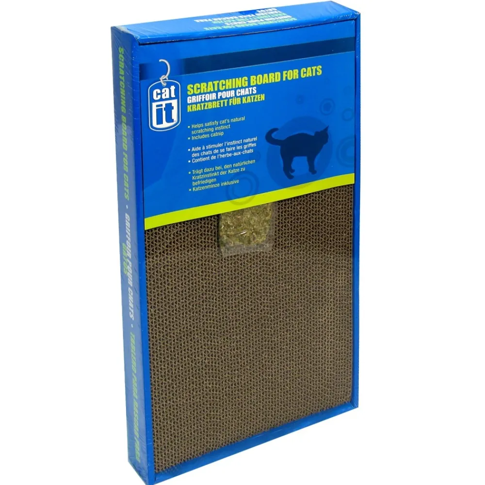 Catit Toys | Toys^Wide Scratching Board with Catnip for Cats