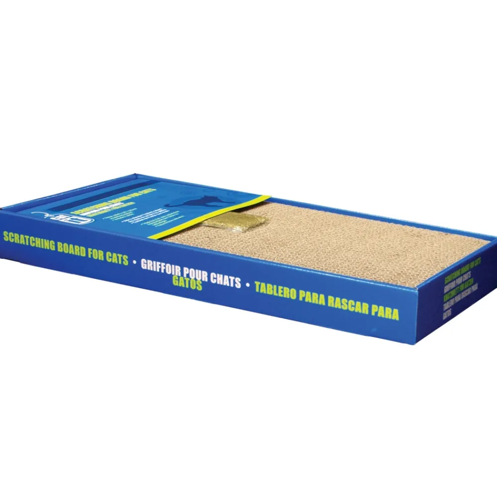 Catit Toys | Toys^Wide Scratching Board with Catnip for Cats