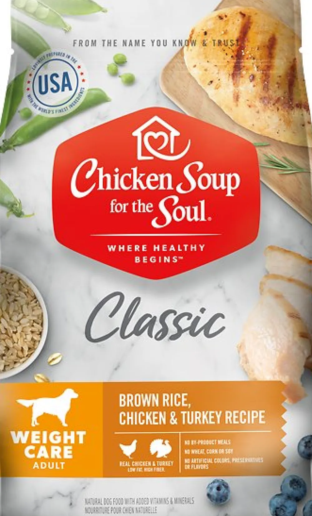Chicken Soup Dry Food^for the Soul Adult Weight Care Brown Rice, Chicken & Turkey Recipe Dry Dog Food, 4.5-lb