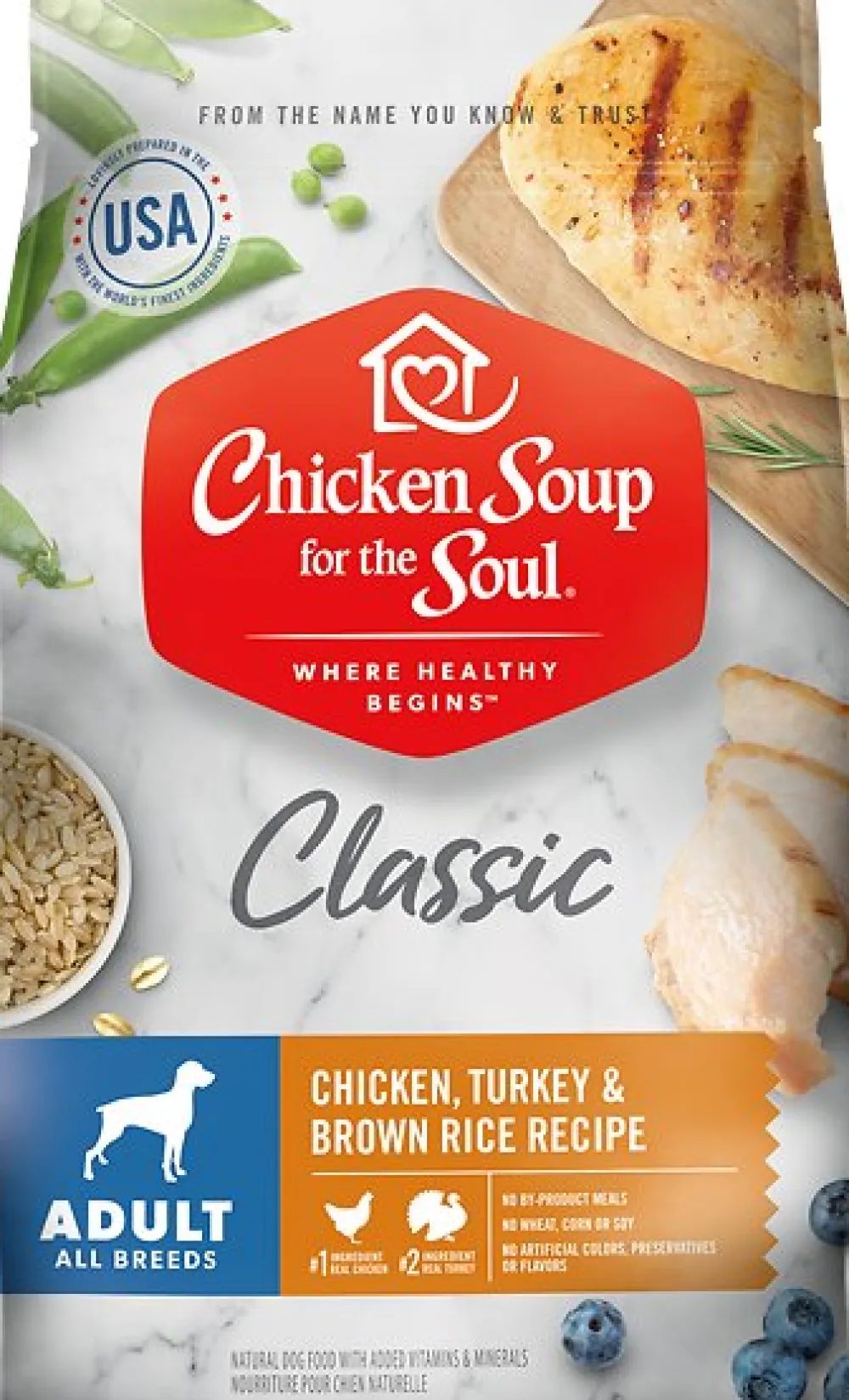 Chicken Soup Dry Food^for the Soul Chicken, Turkey, & Brown Rice Recipe Dry Dog Food, 4.5-lb