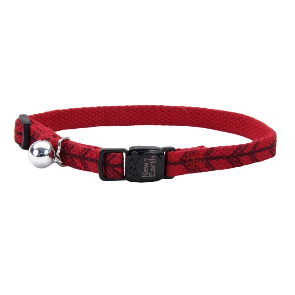 Coastal Pet Products Leashes & Collars | Leashes & Collars^Coastal New Earth Printed Soy Breakaway Cat Collar, Cranberry with Arrows, 8-12-in