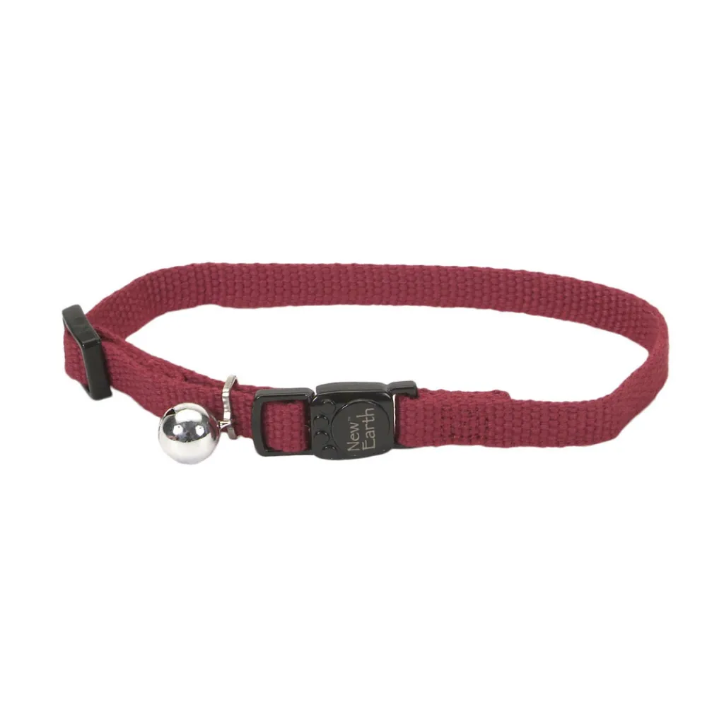 Coastal Pet Products Leashes & Collars | Leashes & Collars^Coastal New Earth Soy Adjustable Breakaway Cat Collar, Cranberry, 8-12-in