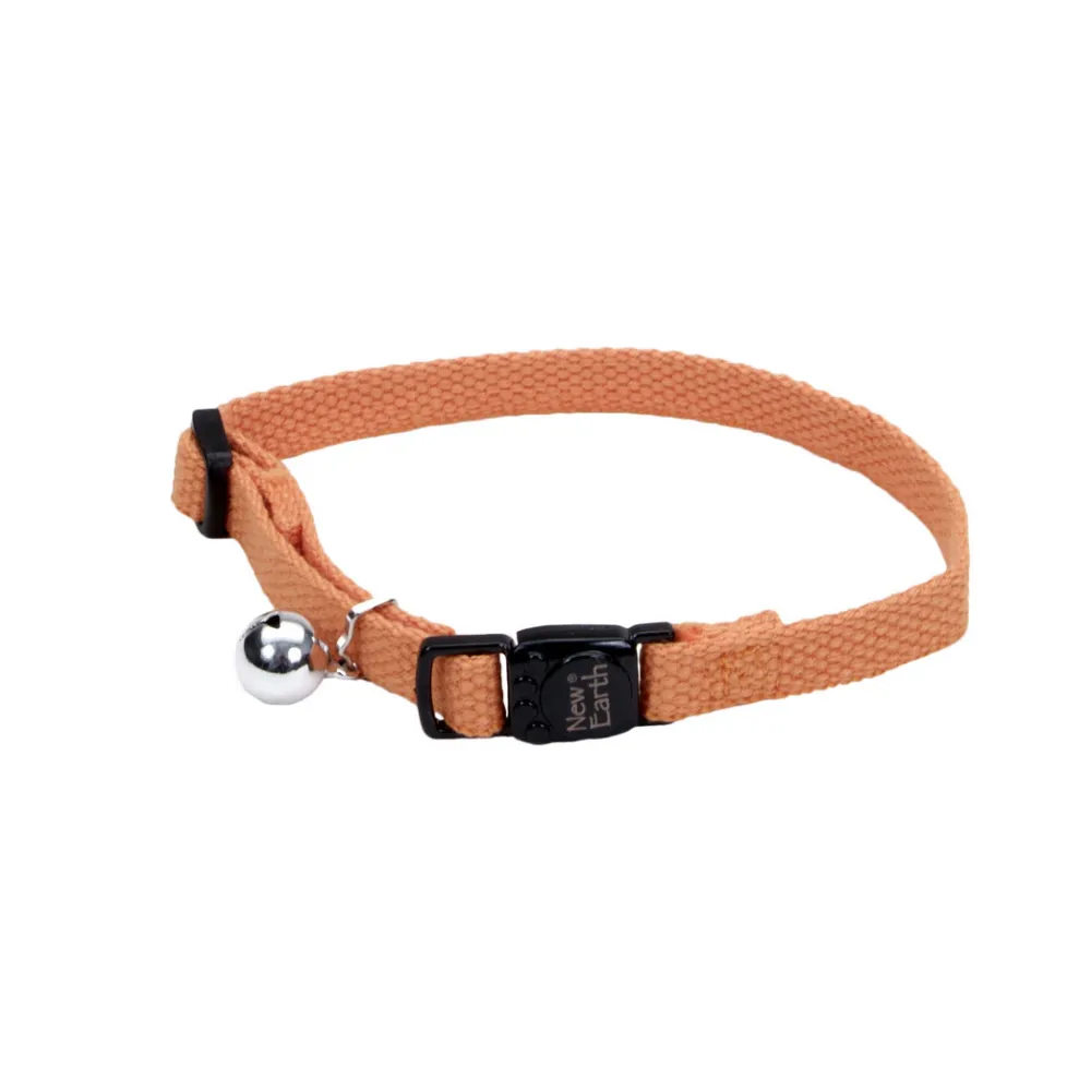 Coastal Pet Products Leashes & Collars | Leashes & Collars^Coastal New Earth Soy Adjustable Breakaway Cat Collar, Pumpkin, 8-12-in