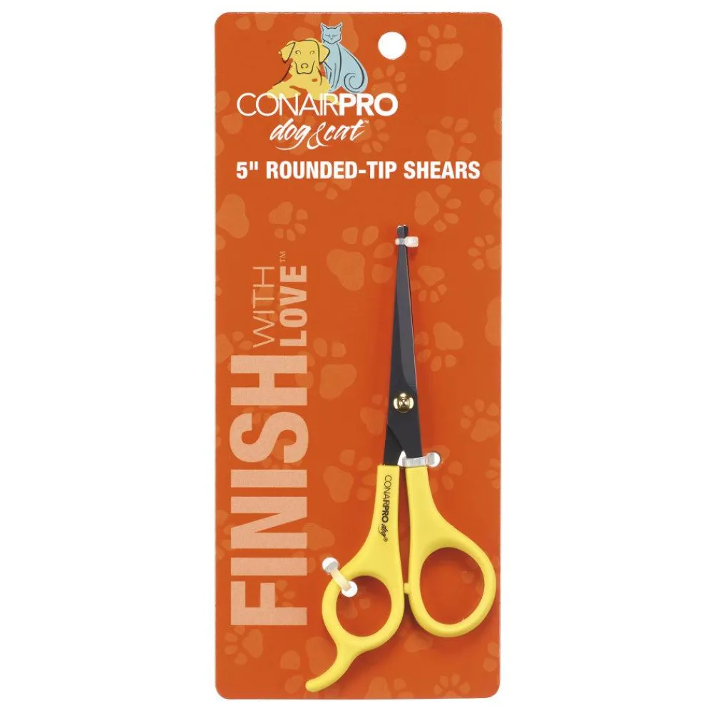 Conairpro Grooming | Grooming^Rounded-Tip Shears for Dogs & Cats, 5-in