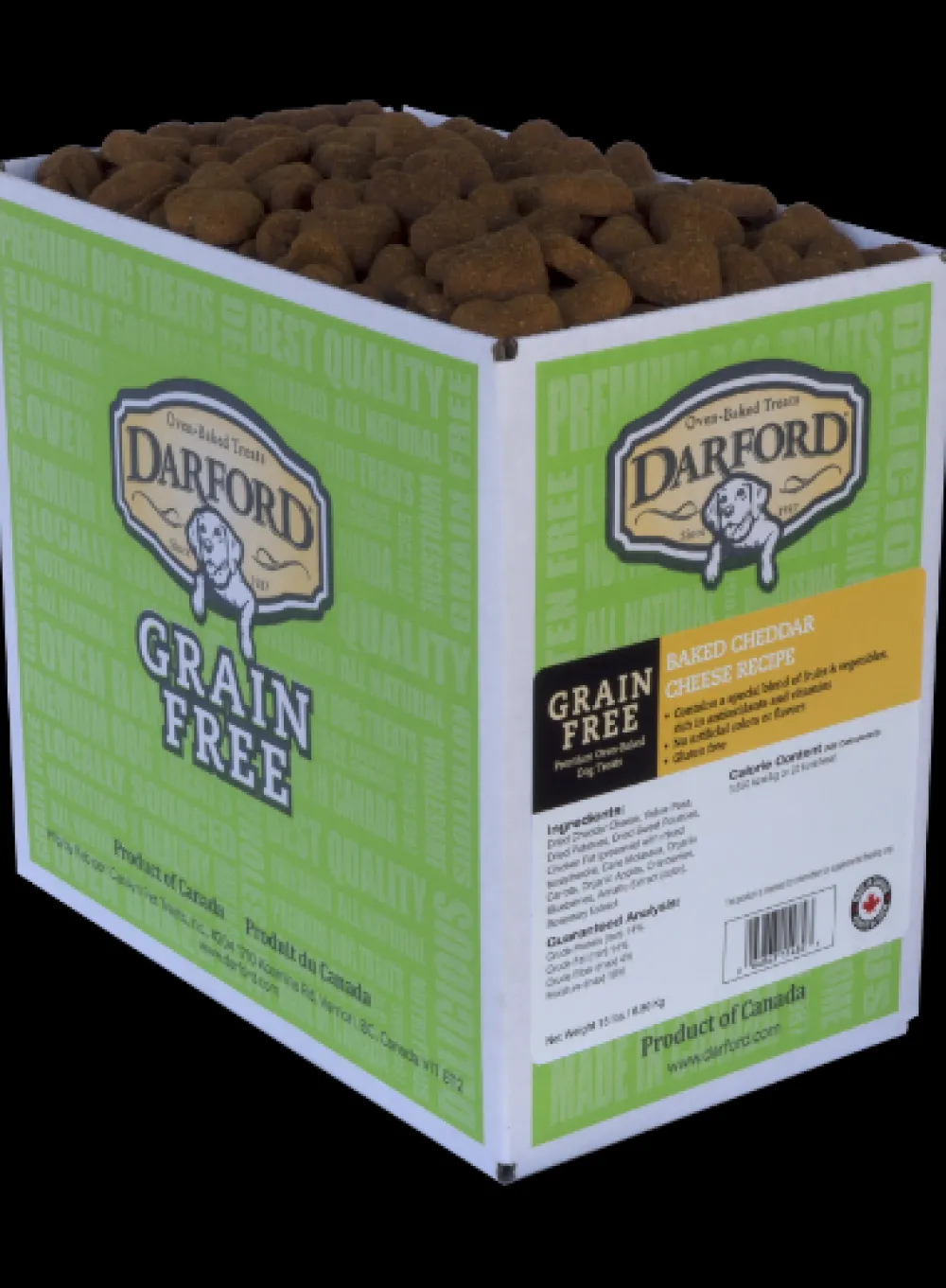 Darford Biscuits & Crunchy Treats^Baked Cheddar Cheese Recipe Grain-Free Dog Treats, 15-lb