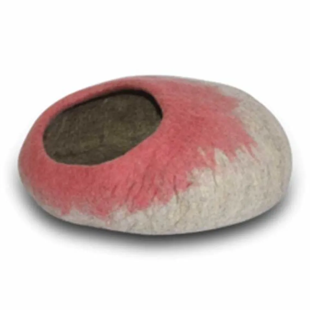Dharma Dog Karma Cat Beds & Mats | Beds & Mats^Ombre Cave Wool Pet Bed, Rose