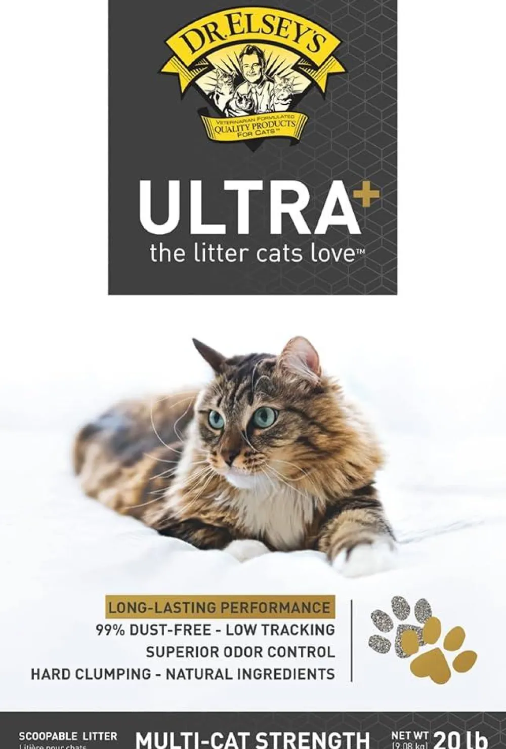 Dr. Elsey's Litter & Accessories | Litter & Accessories^Ultra+ Unscented Clumping Cat Litter, 20-lb