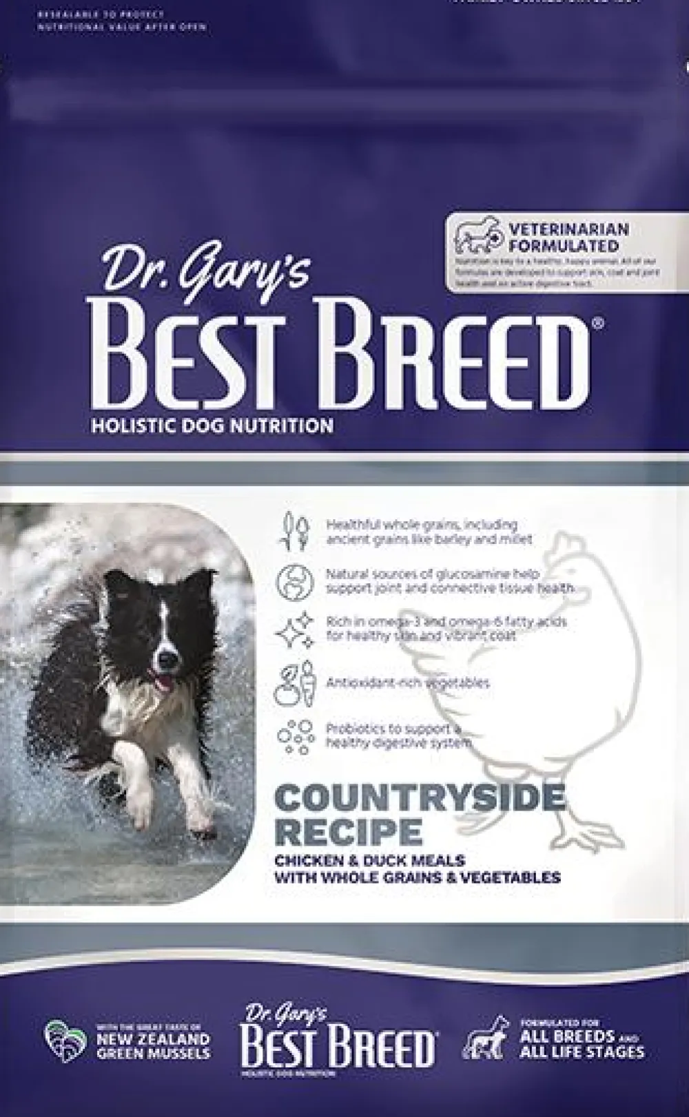 Dr. Gary's Best Breed Dry Food^Countryside Recipe Dry Dog Food, 4-lb