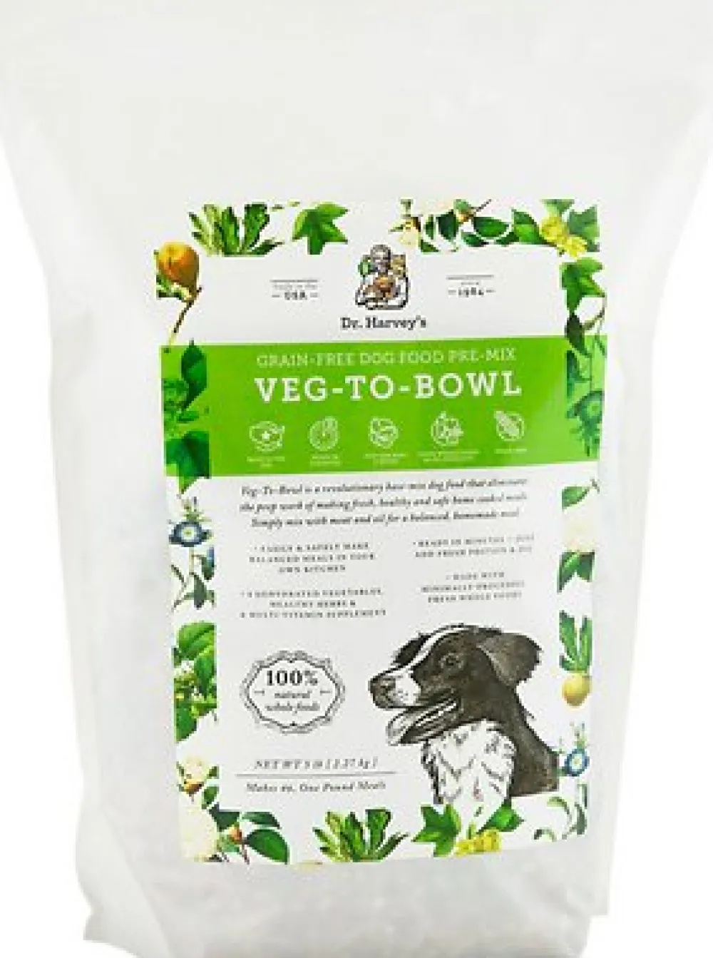 Dr. Harvey's Freeze-Dried Food^Veg-To-Bowl Grain-Free Dog Food Pre-Mix, 5-lb