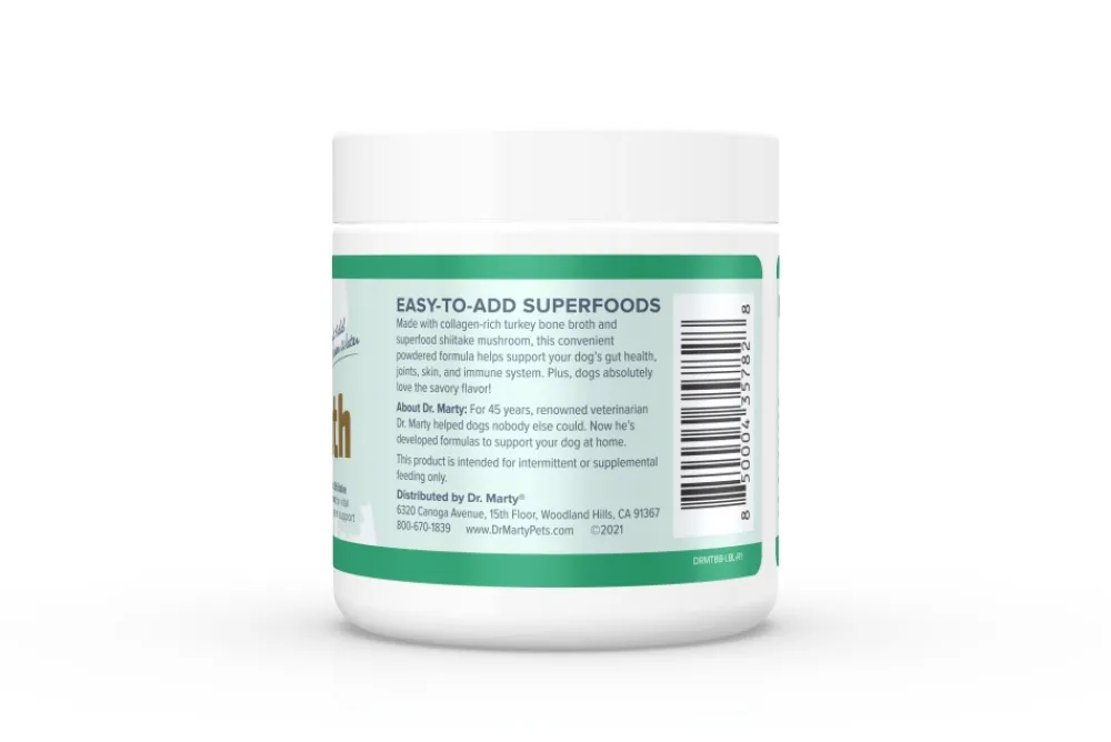 Dr. Marty Food Toppings | Broth^Better Life Boosters Bone Broth for Dogs, 3.17-oz