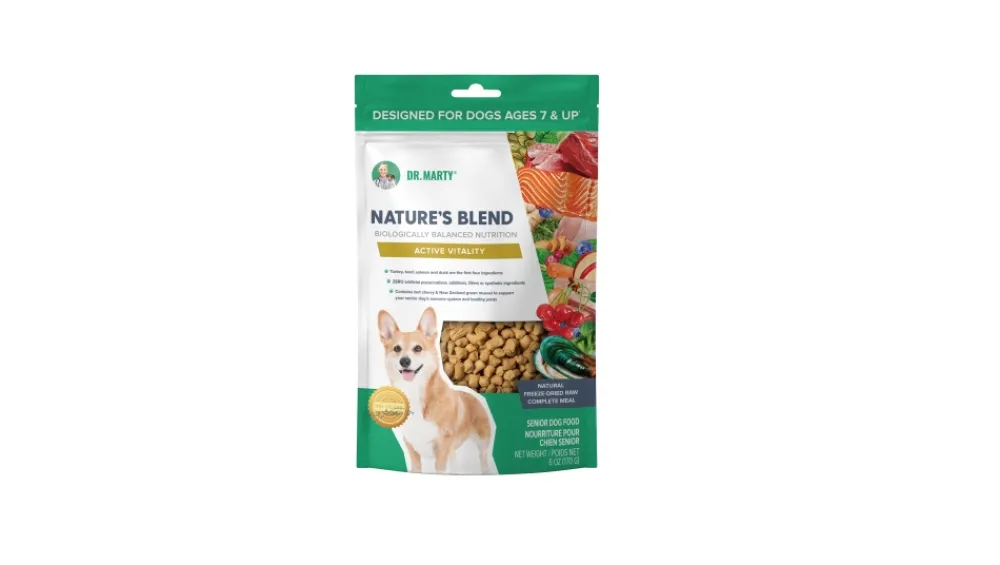 Dr. Marty Freeze-Dried Food^Nature's Blend Active Vitality Senior Freeze-Dried Dog Food, 6-oz