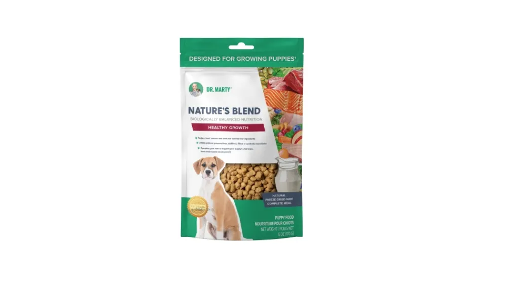 Dr. Marty Freeze-Dried Food^Nature's Blend Healthy Growth Freeze-Dried Dog Food, 6-oz