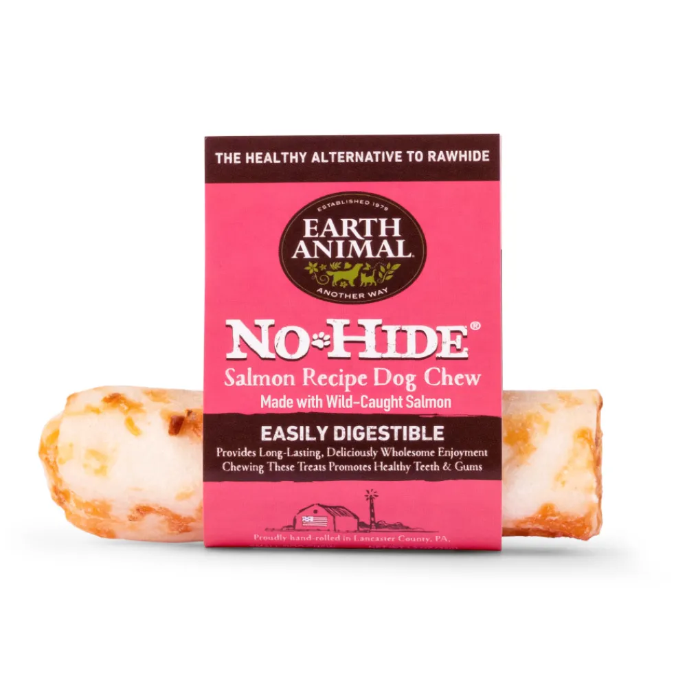 Earth Animal Bully Sticks & Natural Chews^No-Hide Salmon Chew Dog Treat, Small