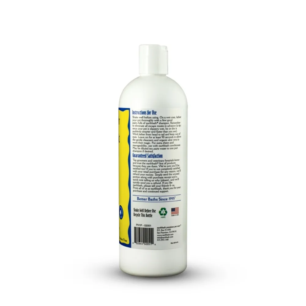 Earthbath Grooming | Grooming^Hypo-Allergenic Shampoo for Dogs & Cats, Fragrance Free, 16-oz