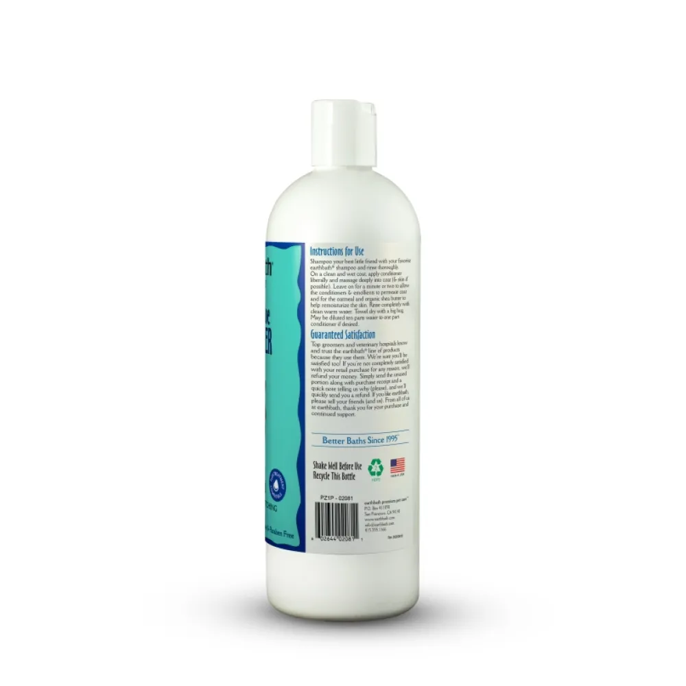 Earthbath Grooming | Grooming^Oatmeal & Aloe Conditioner for Dogs & Cats, Vanilla & Almond, 16-oz