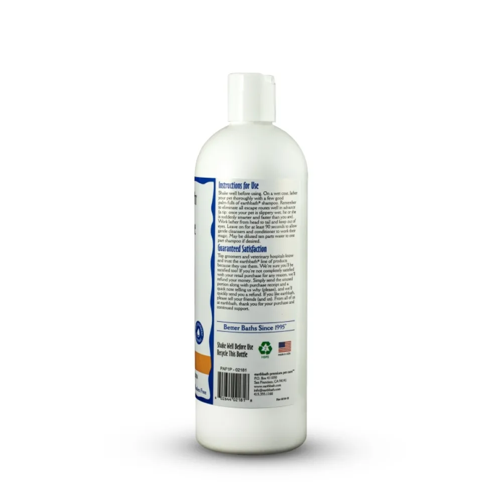 Earthbath Grooming | Grooming^Oatmeal & Aloe Shampoo for Dogs & Cats, Fragrance Free, 16-oz