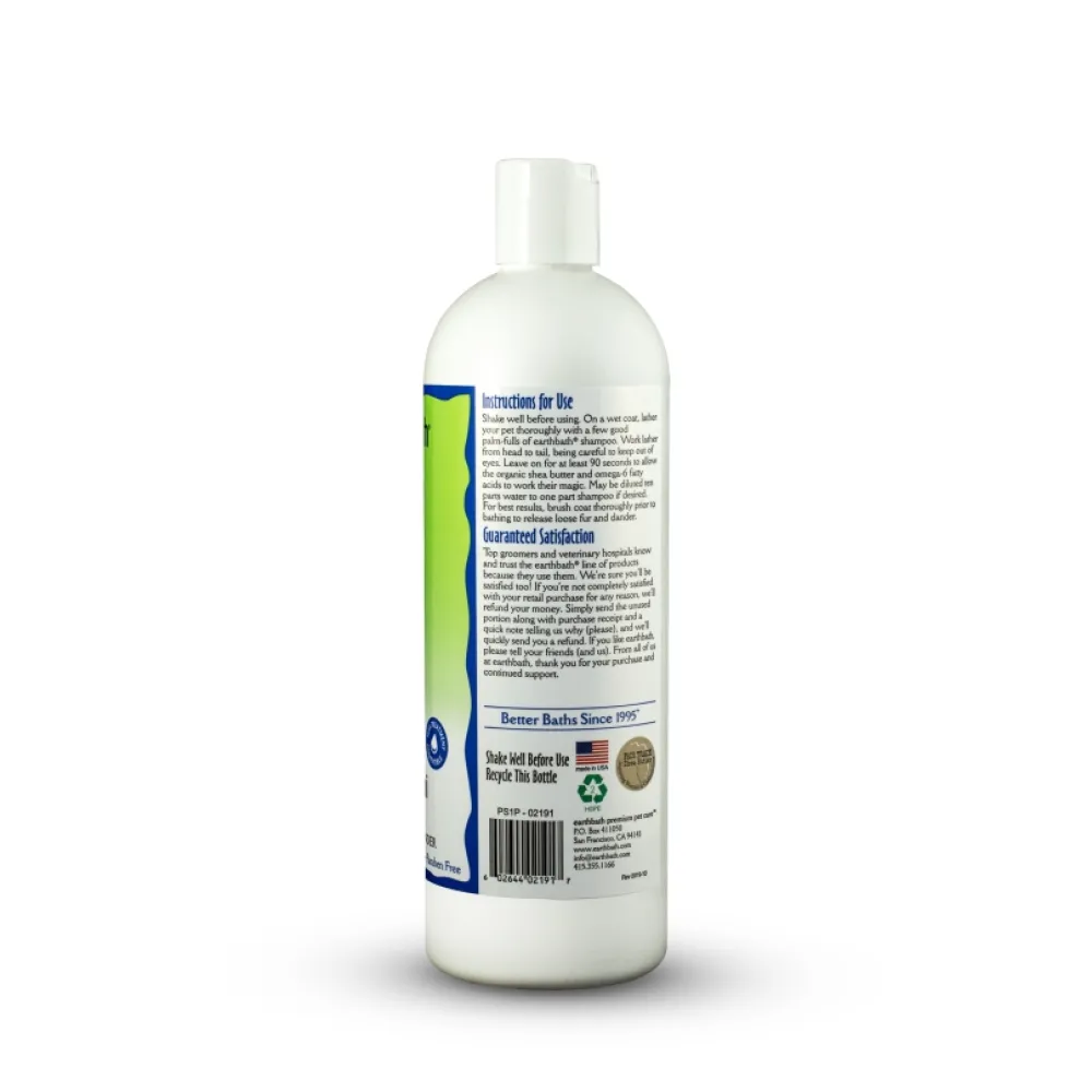 Earthbath Grooming | Grooming^Shed Control Shampoo for Dogs & Cats, Green Tea & Awapuhi, 16-oz