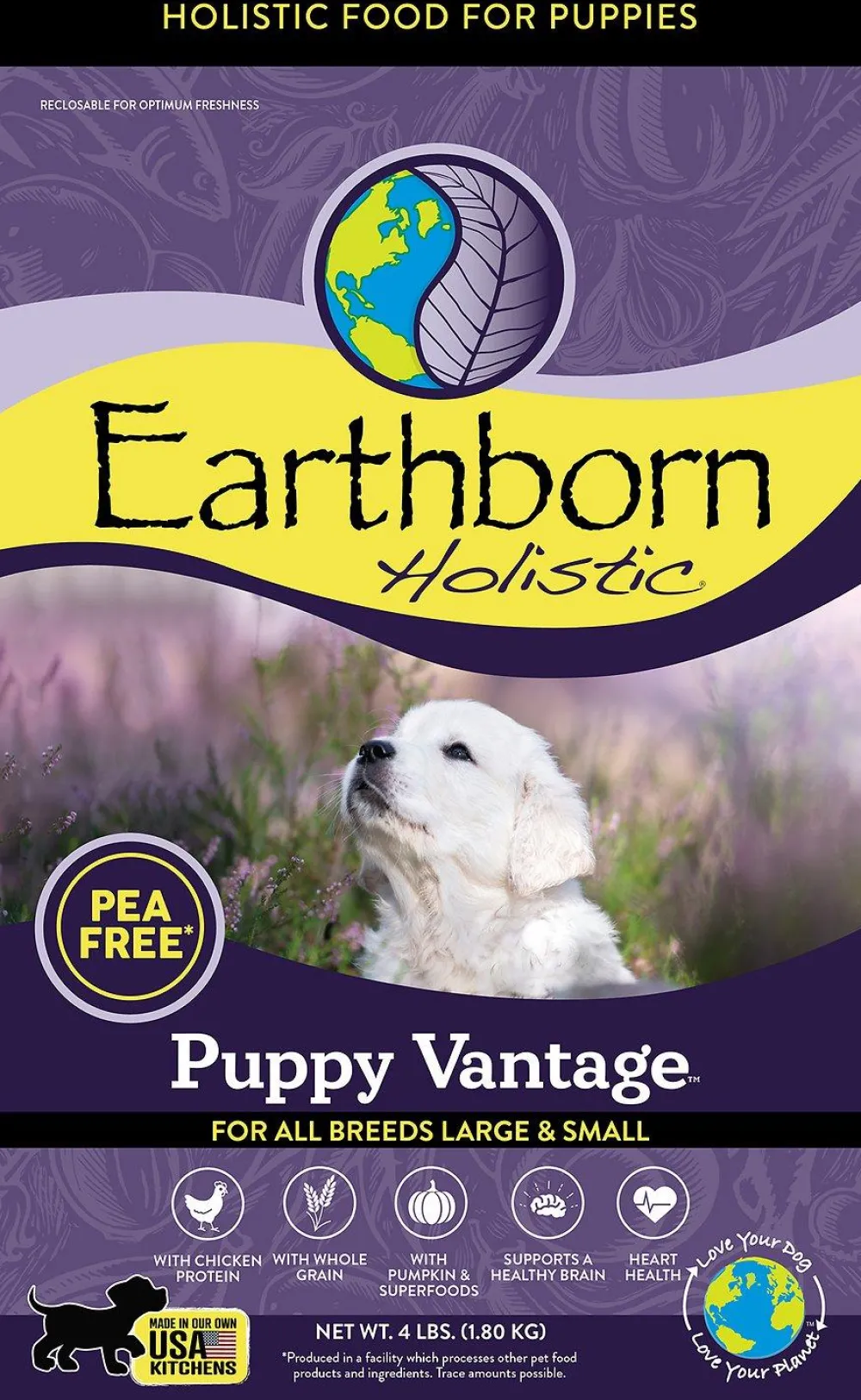 Earthborn Dry Food^Holistic Puppy Vantage Dry Dog Food, 4-lb (**)
