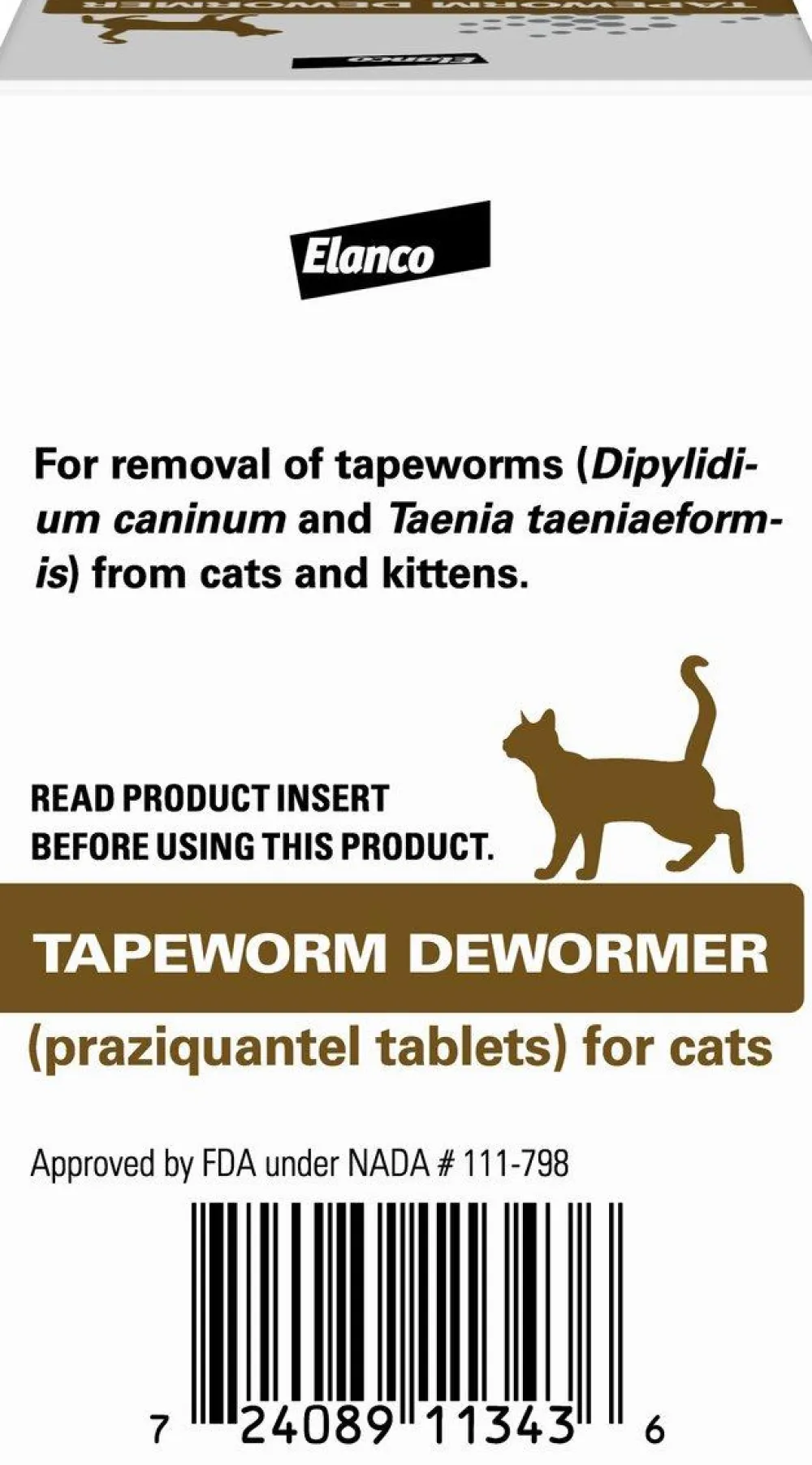 Elanco Healthcare | Healthcare^Tapeworm De-Wormer for Cats, 3-count