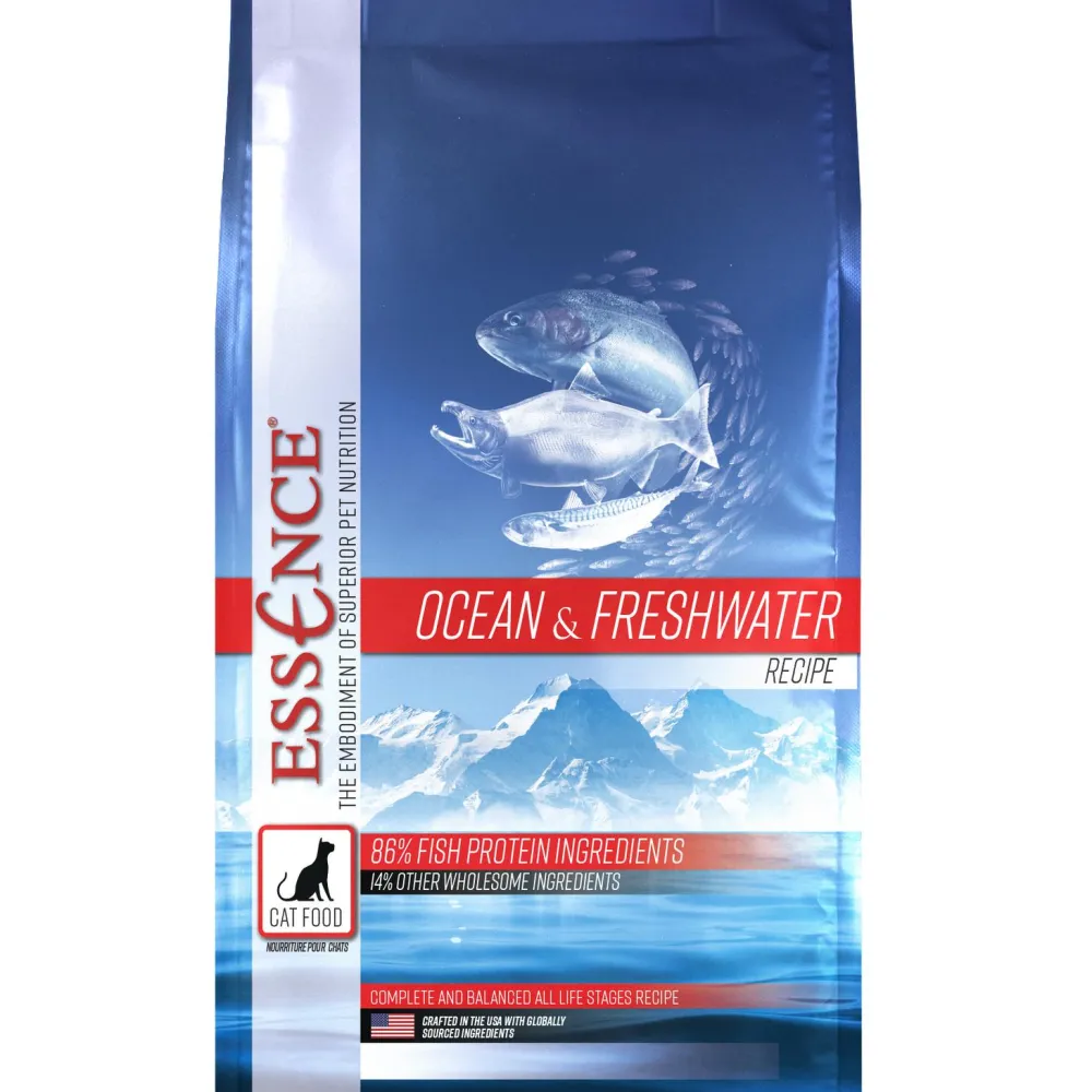 Essence Pet Foods Dry Food^Essence Ocean & Freshwater Grain-Free Dry Cat Food, 4-lb