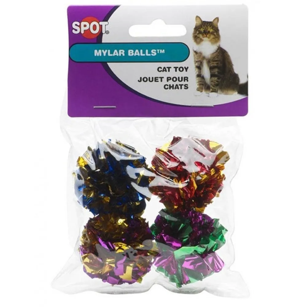 Ethical Products, Inc. Toys | Toys^Ethical Pet Spot Mylar Balls Cat Toy, 4-pk