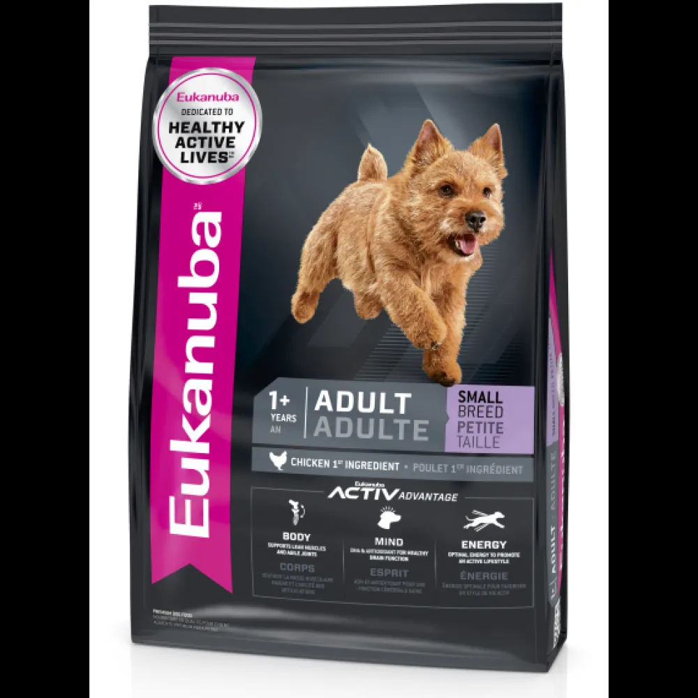 Eukanuba Dry Food^Adult Small Breed Chicken Dry Dog Food, 4.5-lb