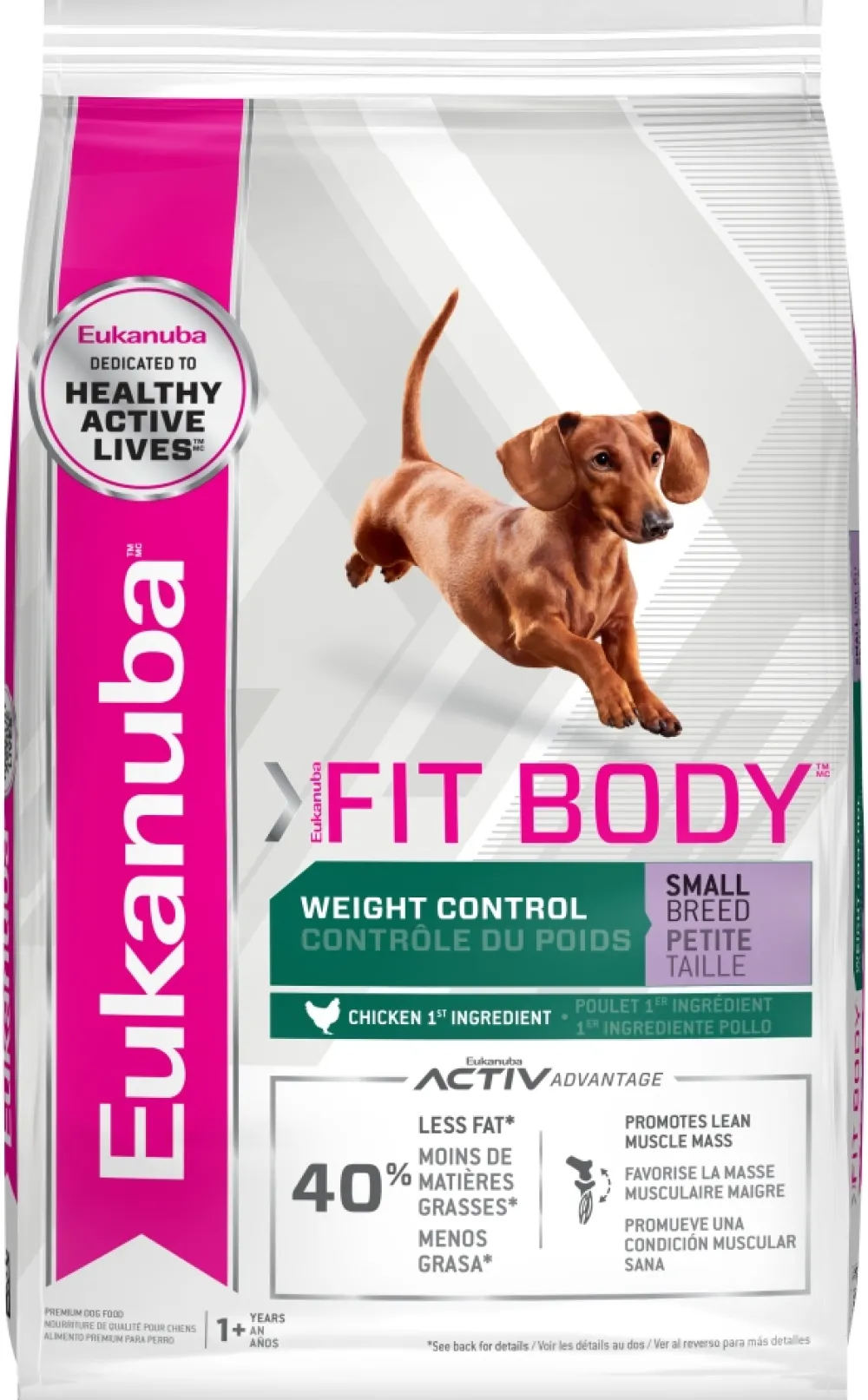 Eukanuba Dry Food^Fit Body Weight Control Small Breed Dry Dog Food, 15-lb