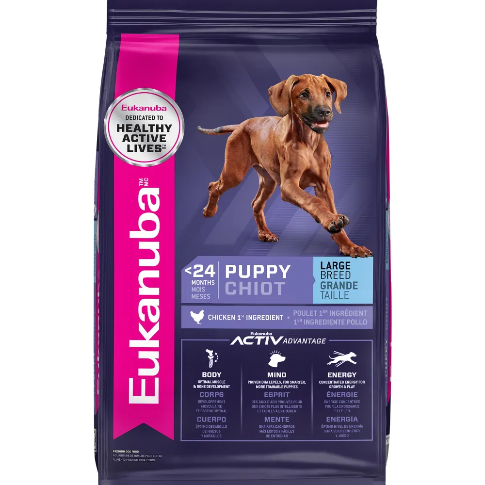 Eukanuba Dry Food^Puppy Large Breed Chicken 1st Ingredient Dry Dog Food, 30-lb